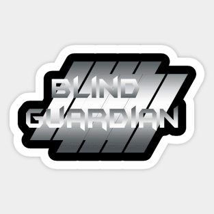 Metallic Illustration Blind guardian Sticker